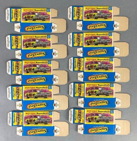 Group of 10 Matchbox No. 62 Rat Rod Dragster Type G Superfast Boxes