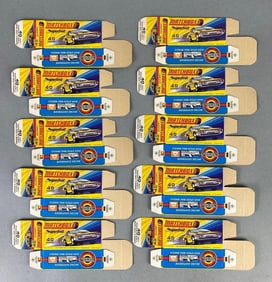 Group of 10 Matchbox No. 40 Guildsman 1 Type H Superfast Boxes