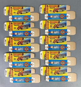 Group of 10 Matchbox No. 20 Lamborghini Type H Superfast Boxes