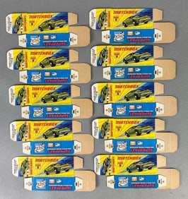 Group of 10 Matchbox No. 9 AMX Javelin Type I Boxes