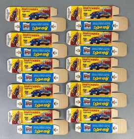 Group of 10 Matchbox No. 10 Piston Popper Type I Boxes