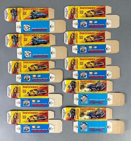 Group of 10 Matchbox Type I Boxes