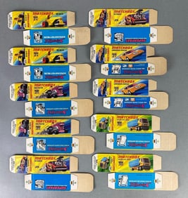 Group of 10 Matchbox Type I Boxes