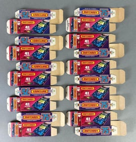 Group of 10 Matchbox No. 41 Siva Spyder Type J Streakers Boxes