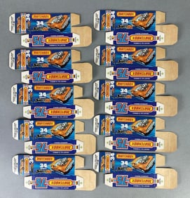 Group of 10 Matchbox No. 34 Vantastic Type J Superfast Boxes