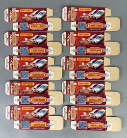 Group of 10 Matchbox No. 8 De Tomaso Pantera Type J Boxes