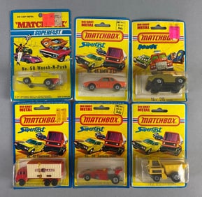 Group of 6 Matchbox Die-Cast Vehicles