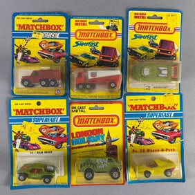 Group of 6 Matchbox Die-Cast Vehicles