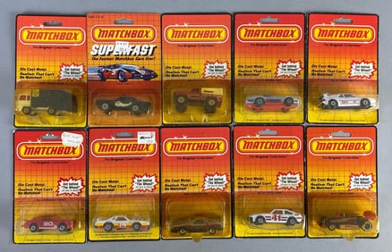 Group of 10 Matchbox Die-Cast Vehicles