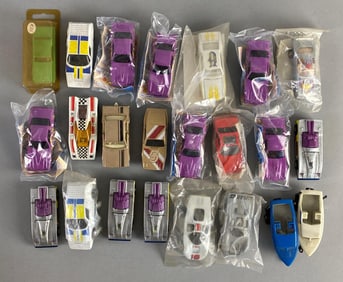 Group of Matchbox and Hotwheels Die-Cast Vehicles