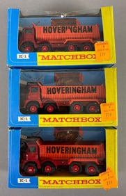 Group of 3 Matchbox K-1 Hoveringham Foder Tipper Trucks