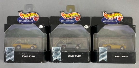 Group of 3 1998 Mattel Hot Wheels Collectibles King Kuda Cars