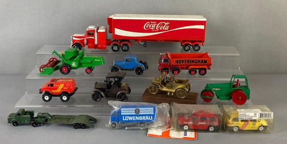Group of Die-Cast Vehicles and More