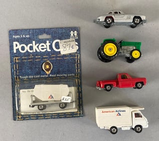 Group of 5 TOMY Pocket Die-Cast Cars