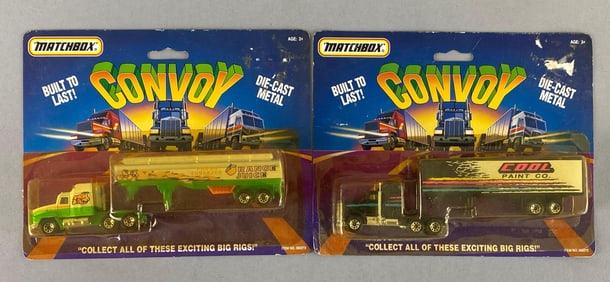Group of 2 1991 Matchbox Convoy Die-Cast Haulers