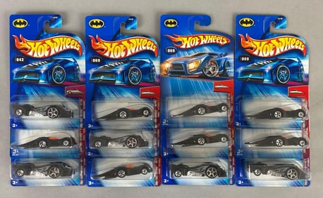 Group of 12 2004 Mattel Hot WheelsFirst Editions Batmobiles
