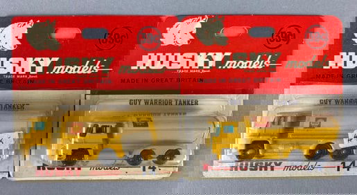 Group of 2 Husky Models No.14 Guy Warrior Tankers