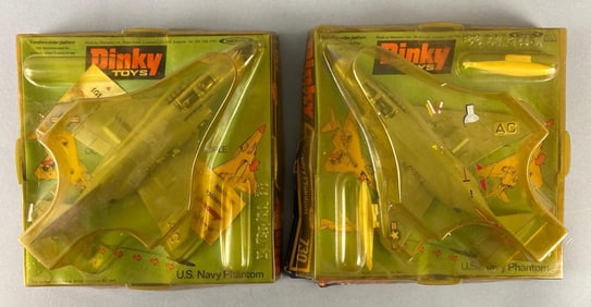Group of 2 Dinky Toys No.730 US Navy Phantom