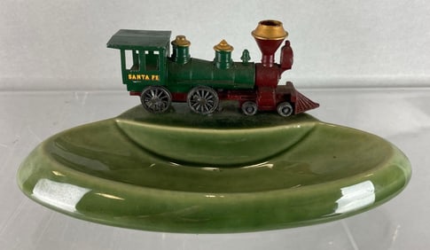 Wade of England RK Die-Cast Locomotive and Ceramic Ashtray