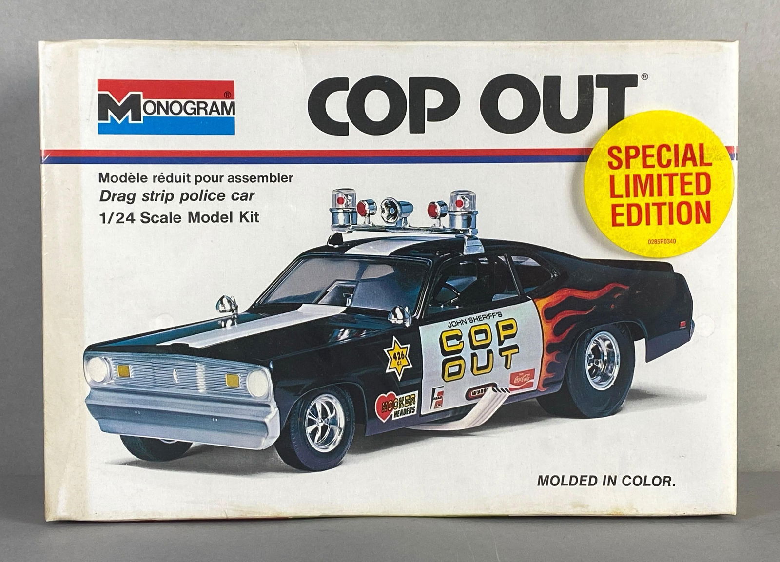Monogram Cop Out Drag Strip Police Car Plastic Model Kit (1 of 3)
