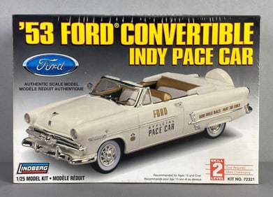 Lindberg 1953 Ford Convertible Indy Pace Car Plastic Model Kit