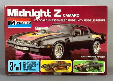 Monogram Midnight Z Camaro Plastic Model Kit