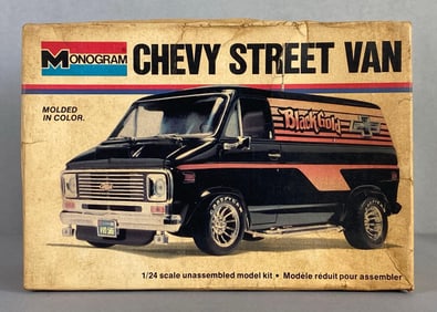 Monogram Chevy Street Van Black Gold Plastic Model Kit