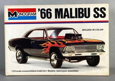 Monogram 1966 Malibu SS Plastic Model Kit
