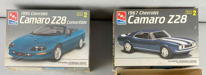 Group of 2 AMT ERTL Chevrolet Camaro Model Car Kits