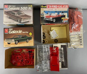 Group of 3 Ford Galaxie Model Car Kits