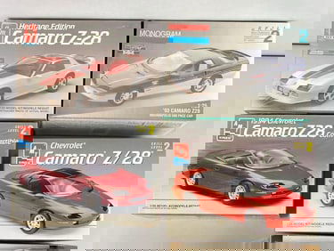 Group of 4 Chevrolet Camaro Model Car Kits