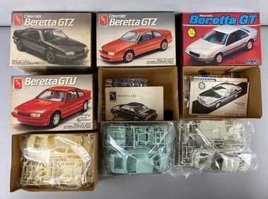 Group of 4 Chevrolet Beretta Model Car Kits