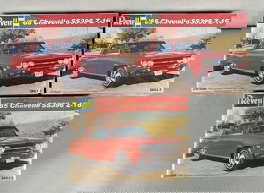 Group of 3 Revell 1965 Chevelle SS369 Z-16 Model Car Kits