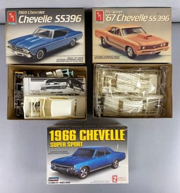 Group of 3 Chevrolet Chevelle Model Car Kits