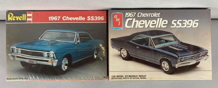 Group of 2 1967 Chevrolet Chevelle SS396 Model Car Kits