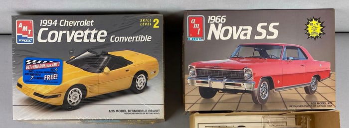 Group of 2 AMT ERTL Chevy Model Kit Cars