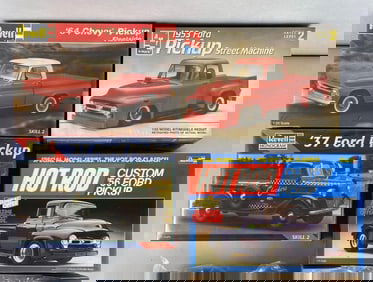 Group of 4 Model Truck Kits