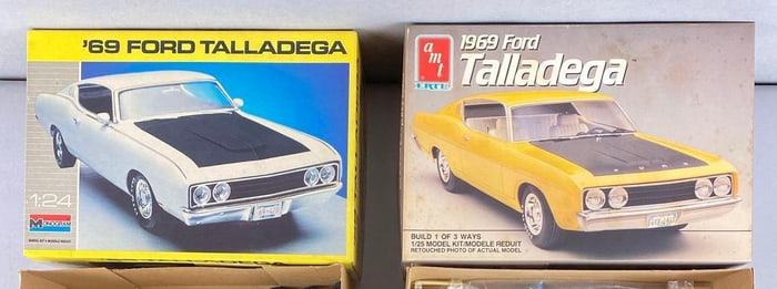 Group of 2 1969 Ford Telladega Model Car Kits