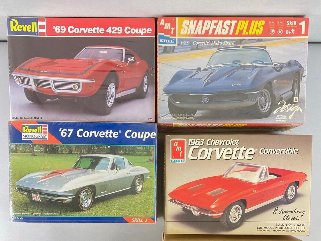 2 Amt Model Car Kits Incl 3 In 1 1960 Convertible Kit And 2 Amt Model Car Kits Incl 3 In 1 1960 Convertible Kit And