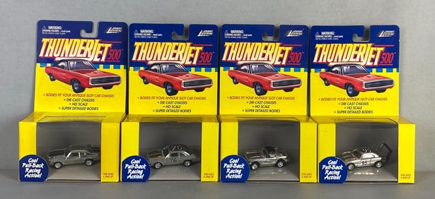 Group of 4 Playing Mantis Johnny Lightning Thunderjet 500