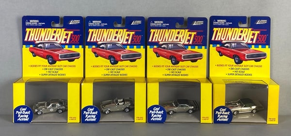 Group of 4 Playing Mantis Johnny Lightning Thunderjet 500