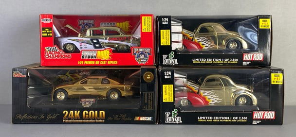 Group of 4 Racing Champions Limited Edition Die-Cast Cars