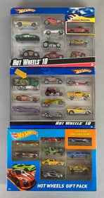 Group of 3 Mattel Hot Wheels Die-Cast Gift Packs