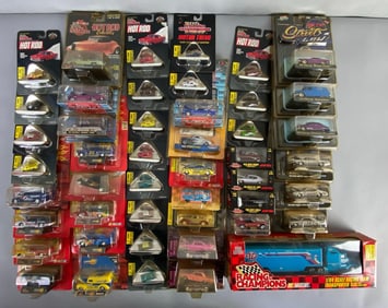 Group of Racing Champions Die-Cast Cars and More