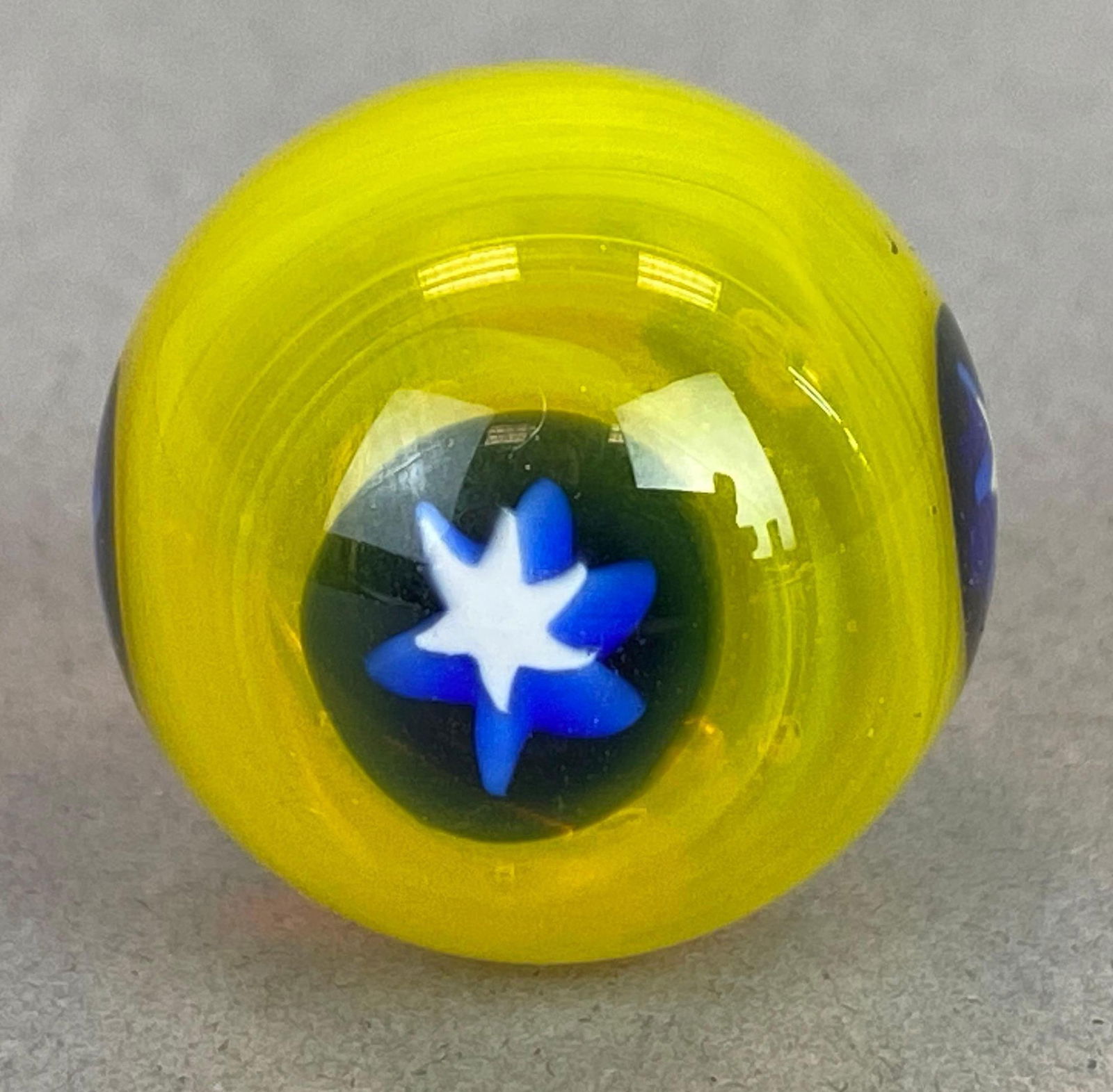 Contemporary Art Glass Marble: Measures 26mm across