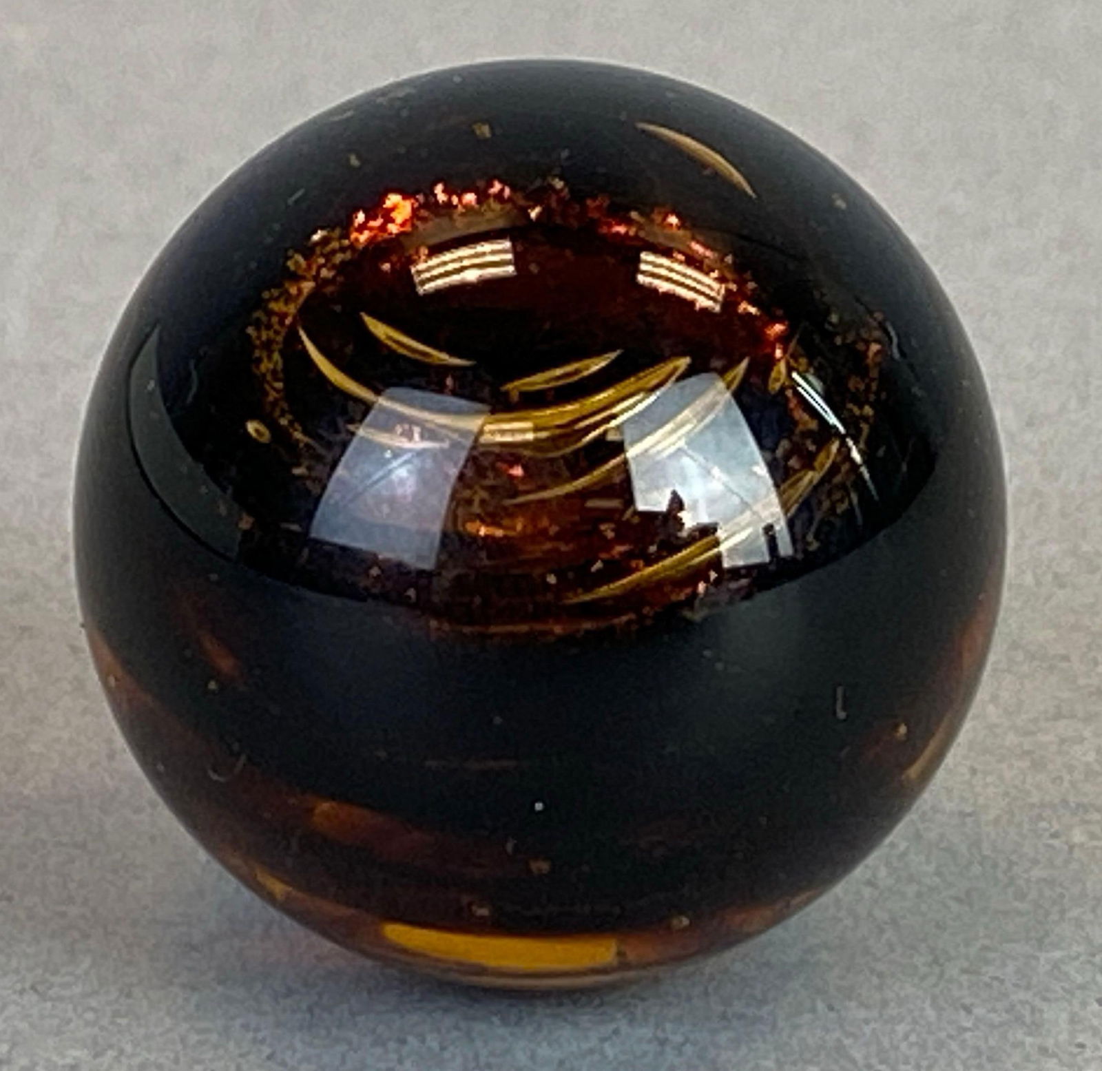 Contemporary Art Glass Marble: Measures 28.4mm across