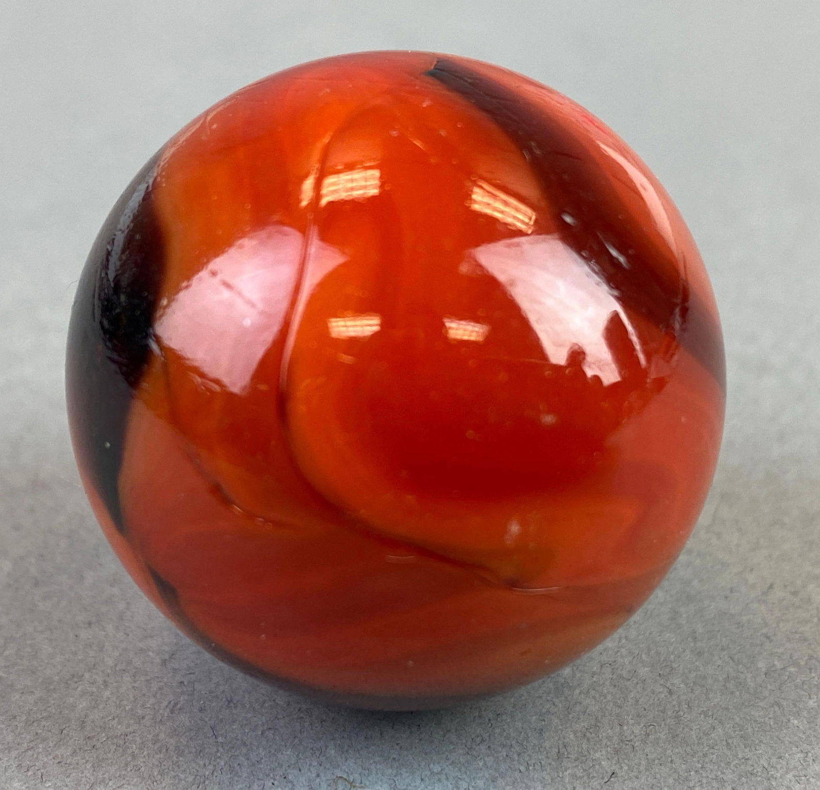 Contemporary Art Glass Marble: Measures 34.5mm across