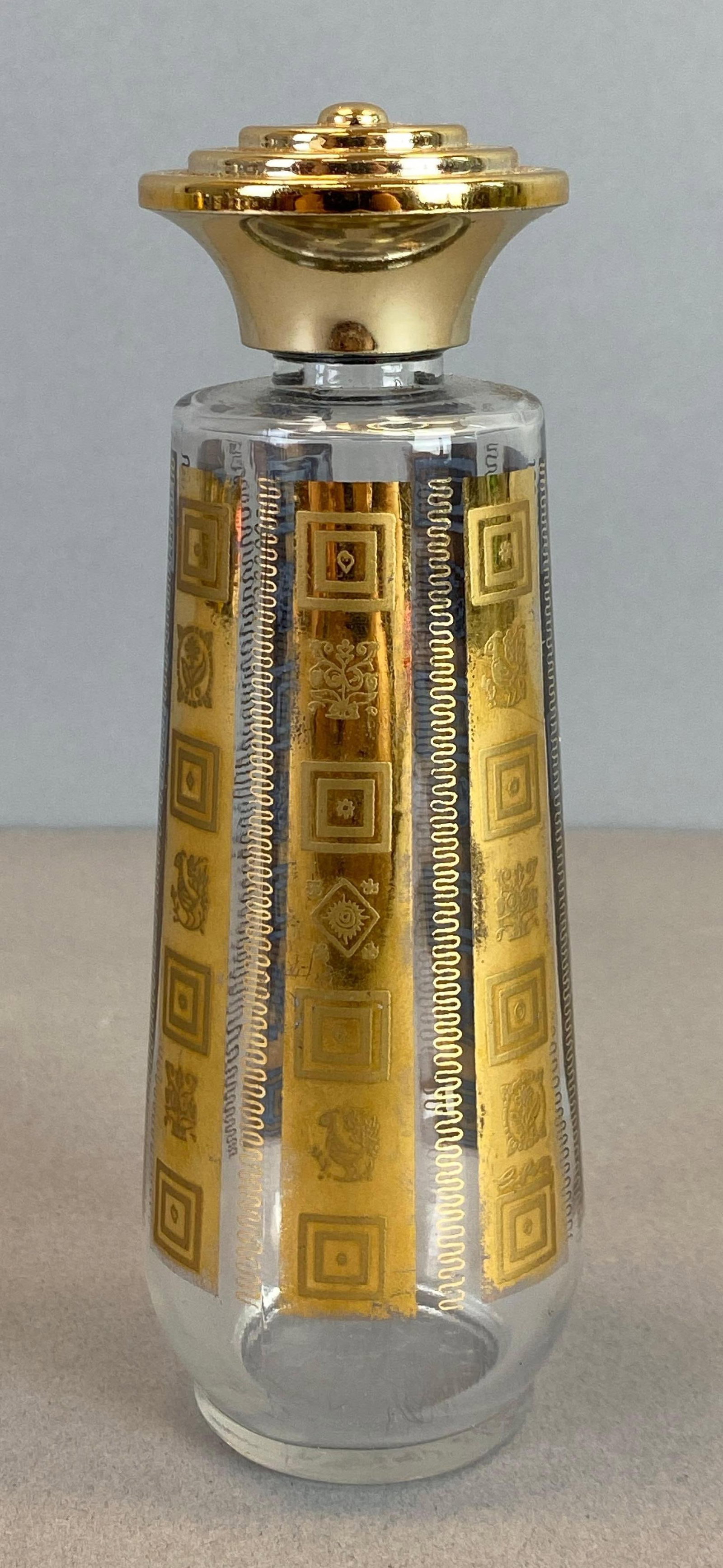 Mid Century Modern Culver Glass Shaker: Measures 5 1/2 x 2 x 2 inches