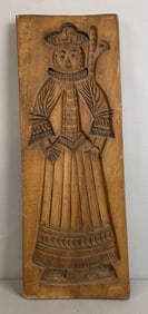 Antique Dutch Wood Figural Gingerbread Mold