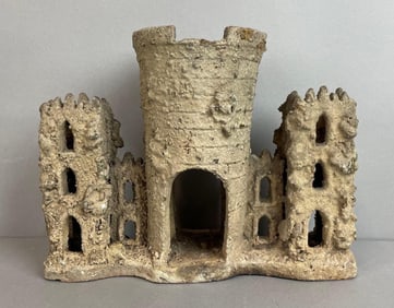 Antique Terra Cotta Aquarium Castle